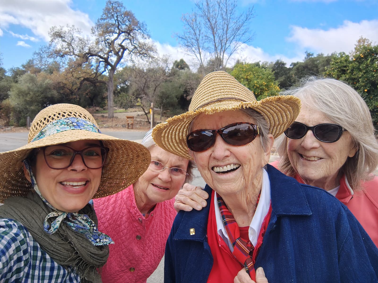 Happy seniors enjoying community life in Ojai California